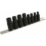 Laser tools ? jeu de 8 douilles porte - taraud 1 / 4 et 3 / 8 ? chrome vanadium ? magn�tiques pour taraudage ...