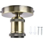 Douille vintage e27 lamp socket plafonnier antique vert kit installation avec accessoires fixation 100?240v ...