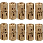 Dpzo - 10 pcs charni�res cylindriques en laiton, cach� charni�re invisible tonneau pour diy porte en ...
