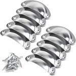 Dpzo - 10pcs poign�e de tiroir vintage, bouton de porte en forme de coquille, d�coration r�tro pour meuble ...