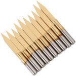 Dpzo - 10pcs ti forage fraise coupe - fabrication cnc pr�cise - diam�tre de la tige: 3. 175mm / 0. 125' ...