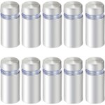 Dpzo - 12 x 25mm en acier inoxydable verre standoff support vis publicit� clous mat�riel montages vis ...