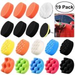 Dpzo - 19 pi�ces tampon de polissage �ponge, kit pour polissage abrasif automatique avec embouts m10