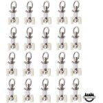Dpzo - jamais utilis�]20 pi�ces rouleaux de rail planeur de voie de rideau plastique twin � roulettes ...