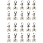 Dpzo - jamais utilis�]20 pi�ces rouleaux de rail planeur de voie de rideau plastique twin � roulettes ...