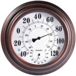 Dpzo - 20cm thermom�tre r�tro hygrom�tre, fer antique temp�rature et humidit� shell instrument de mesure ...