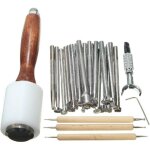 Dpzo - 25pcs / set m�tal sceau matoir estampage manche maroquinerie travail