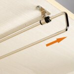 Dpzo - jamais utilis�]2pcs tringle r�tractable pour placard, penderie, penderie t�lescopique en acier ...