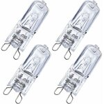 Dpzo - jamais utilis�]4 pi�ces g9 25w ampoules halog�nes pour four, blanc chaud dimmerabile 230v 2700k, ...