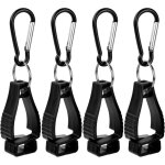 Dpzo - 4 pi�ces pince � gant anti - d�rapante, pince de travail de s�curit� pour cl� et casque, noir