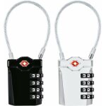 Dpzo - cadenas � bagages tsa, lot de 2, cadenas � combinaison 4 chiffres pour valise et sacoche (noir ...