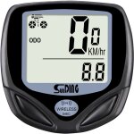 Dpzo - compteur de v�lo sans fil, �tanche, lcd r�tro�clair�, odom�tre de route et chronom�tre - mod�le ...