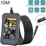 Dpzo - endoscope hd 1080p avec �cran 4, 3 pouces - inspection automobile, pipelines, climatisation - ...