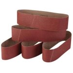 Dpzo - jeu de 5 bandes abrasives en corindon fin 100 x 915 cm granulom�trie 60 / 80 / 120 / 240 / 320 ...