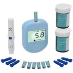 Dpzo - jamais utilis�]kit de test de glyc�mie, moniteur de glyc�mie du diab�te testeur de testeur de ...
