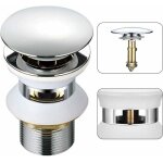 Dpzo universel bonde lavabo avec trop - plein pop - up automatique push open click clack pour salle de ...