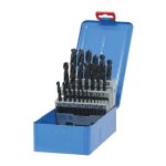 Drakkar equipement - coffret de. 25 forets hss 1 a 13 mm - tailles meules - drakkar tools s15279