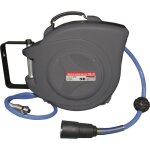 Drakkar equipement - enrouleur automatique orientable de tuyau d'air polyurthane 12 bar 8x12mm 15 + ...