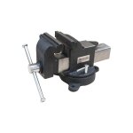 Drakkar equipement - etau 100% acier 200 mm + embase tournante 360 - drakkar tools - s15991