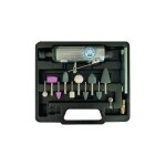 Drakkar equipement - meuleuse pneumatique droite - kit complet en mâlette 16pc stilker - s06953 Drakkar equipement - meuleuse pneumatique droite - kit complet en mâlette 16pc stilker - s06953