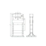 Drakkar equipement - presse d'atelier manuelle 30 tonnes bati soud s10540
