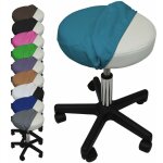 Drap housse de protection en �ponge pour tabouret rond - bleu turquoise - vivezen