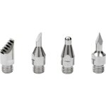 Kit d'accessoires de pyrogravure dremel 204 - kit d'accessoires pour fer � souder avec 4 pannes pour ...
