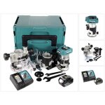 Makita drt 50 rf1j x2 affleureuse multifonctions sans fil, sans balai, 18 v li - ion - avec module de ...