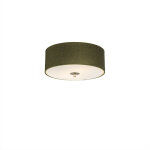 Qazqa - drum jute - plafonnier avec abat - jour - 2 lumière - ø 300 mm - vert - rustique, moderne - éclairage ... Qazqa - drum jute - plafonnier avec abat - jour - 2 lumière - ø 300 mm - vert - rustique, moderne - éclairage ...