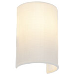 Drum - led applique murale - 1 lumi�re - l 13 cm - blanc - moderne - �clairage int�rieur - salon i chambre ...