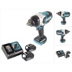 Dtw 1001 rg cl� � choc sans fil 18v 3 / 4' 1050nm brushless + 2x batterie 6, 0 ah + chargeur - makita ...