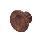 Mc culloch - bouton rond type provençal dubois - fer rouillé ciré - 098012 Mc culloch - bouton rond type provençal dubois - fer rouillé ciré - 098012
