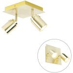 Ducha - applique et plafonnier - 2 lumi�re - l 17 cm - dor� / laiton - moderne - �clairage int�rieur ...