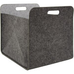 Aufbewahrungsbox 2er set cube filz grau 33x38x33cm