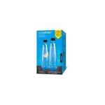 Duo - pack bouteilles en verre 1l - lavable au lave - vaisselle d'origine