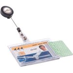 Liderpapel - durable 822419 porte - badge 8224 porte - badge, dragonne  bouton - poussoir 10 pc(s)