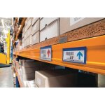 Durable - pochette pour �tiquette aimant�e 174107 bleu 100 mm x 38 mm