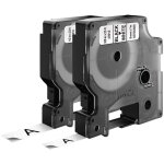 40913, 45013 ruban d'tiquetage jeu de 2 couleur de ruban: blanc couleur de police: noir 9 mm, 12 mm ...