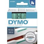 Ruban d'�tiquetage dymo d1 19mm 7m noir vert - s0720890