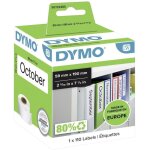 Dymo - lw - etiquettes pour classeurs de grande taille - 59 x 190 mm - s0722480
