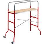 E'chafaudage en tube d'acier supermini cm 144x62x142h avec plan de travail en bois capacite' 120 kg avec ...