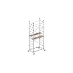 E'chafaudage zeus en aluminium avec 2 demi - niveaux inclus et 4 roues cm 157x100x360h capacite' 150 ... E'chafaudage zeus en aluminium avec 2 demi - niveaux inclus et 4 roues cm 157x100x360h capacite' 150 ...