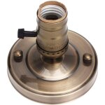 E26 douille d'ampoule solide, pied de lampe e26 galvanoplastie aluminium vintage r�tro edison vis de ...
