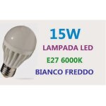 E27 15w 1200lm 6000k ampoule � bougies � led blanc (85 - 265v)