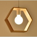 E27 cratif suspensions luminaires industrielle bois plafonnier moderne luminaire lumiere contemporain ...
