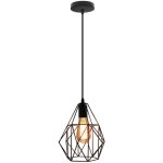 E27 lustre suspension industrielle vintage luminaire plafonnier m�tal lampe � suspension g�om�trique ...