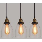 E27 suspension luminaire industrielle vintage plafonniers lustre edison lampe suspensions verre m�tal ...