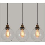E27 suspension luminaire industrielle vintage plafonniers lustre edison lampe suspensions verre m�tal ...