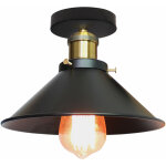 Wottes - e27 plafonnier vintage industriel lampe de plafond fer forg� suspension luminaire int�rieur ...