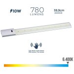 Edm - réglette led détecteur mouvement ? 10w ? 780lm ? 6500k ? 60cm ? gris Edm - réglette led détecteur mouvement ? 10w ? 780lm ? 6500k ? 60cm ? gris